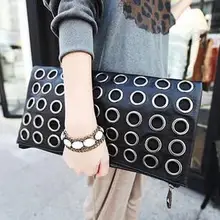 011017 Женская модная вечерняя сумка с заклепками