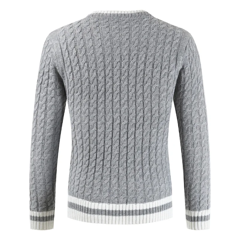 Mens Sweater 2019 New Men's Long-sleeved Pullover Sweater, Circular Neck Sweater, Four-color Sweater