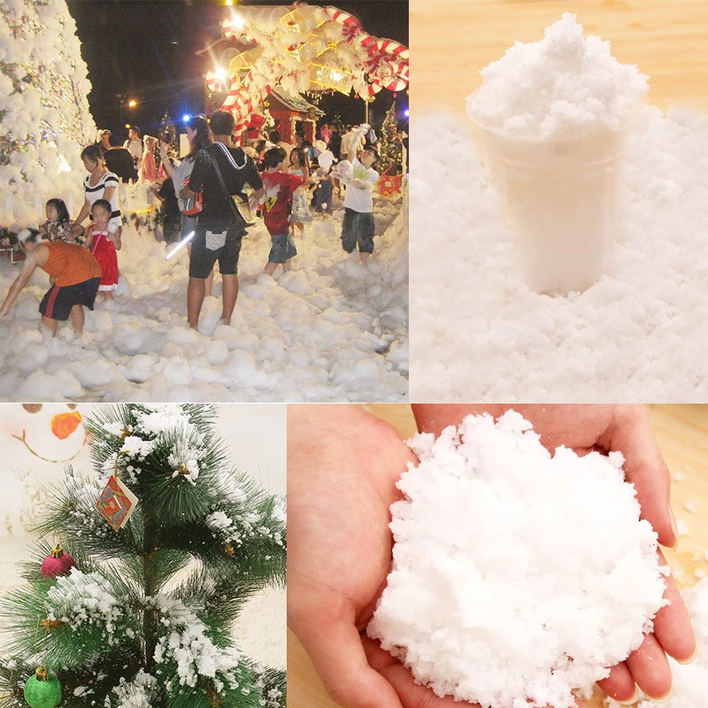 

Christmas Magic Snow Powder Instant Xmas Tree Decorations Christmas Home Decor Artificial Snow Scene Christmas Gift DIY