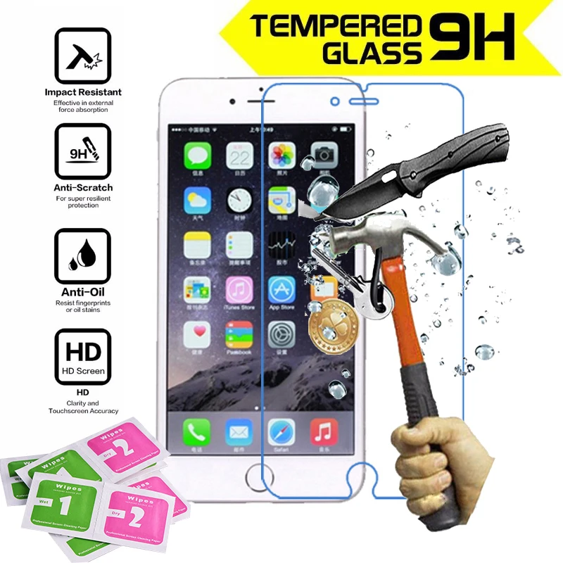2pcs glass screen protector film for iphone 6 6s 4.7'' polarizer