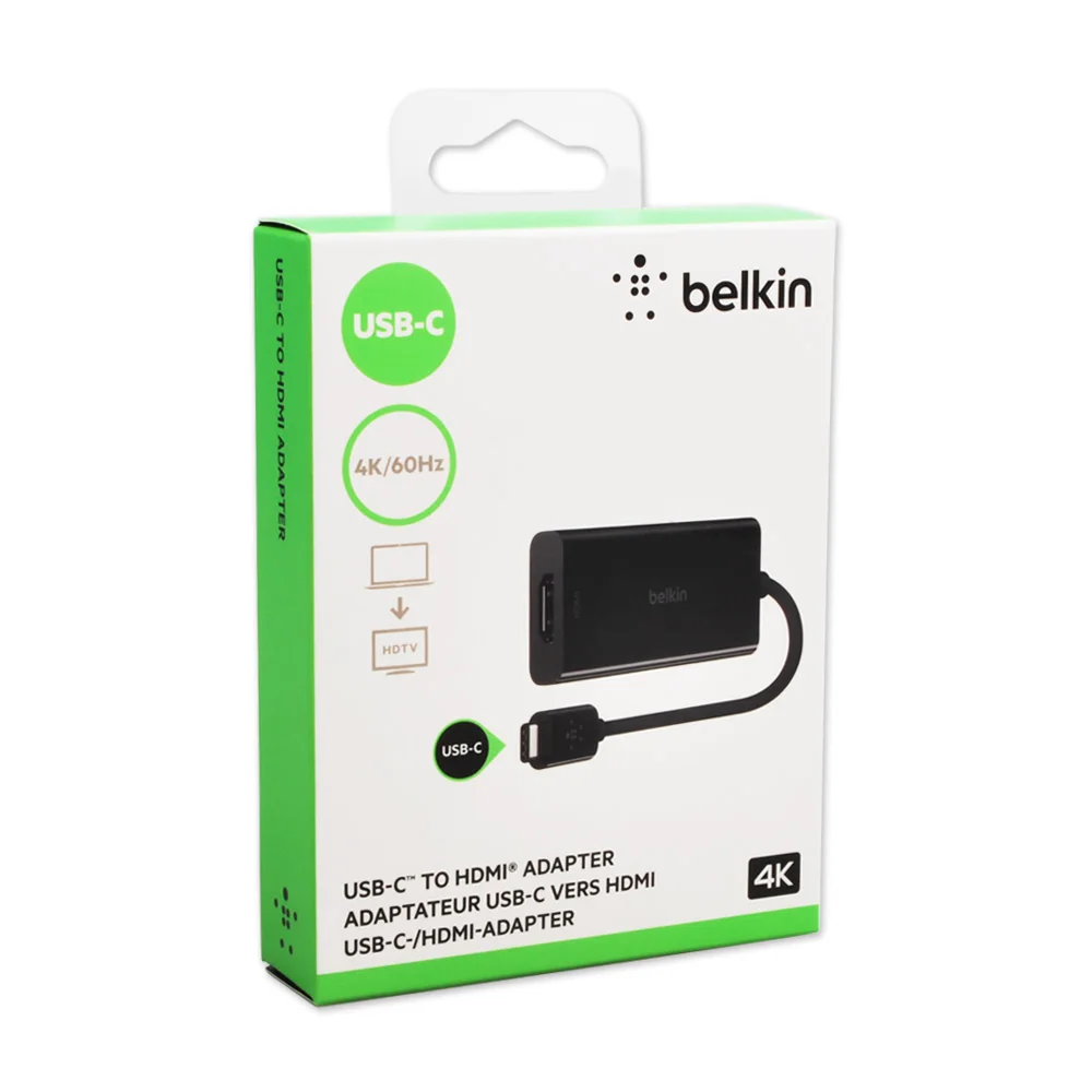 Belkin Original USB C to HDMI Adapter 4K/60Hz Type C Cable for MacBook Pro to HDTV with Retail Package F2CU038|usb-c to hdmi|cable for macbookusb-c to hdmi cable - AliExpress Belkin Original USB C to HDMI Adapter 4K/60Hz Type C Cable for MacBook Pro to HDTV with Retail Package F2CU038|usb-c to hdmi|cable for macbookusb-c to hdmi cable - AliExpress