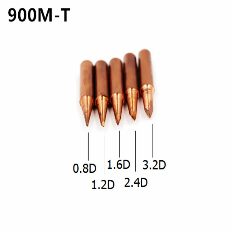 PHONEFIX 5 шт./лот 900M-T серия медный паяльник наконечники сварочные головки паяльник аксессуар для паяльной станции