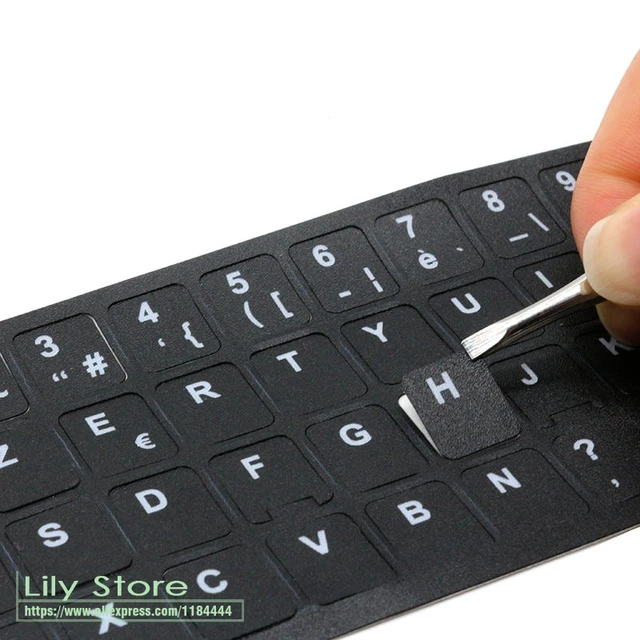 Franch Keyboard Sticker (2 Pieces) Azerty Matte French Keyboard