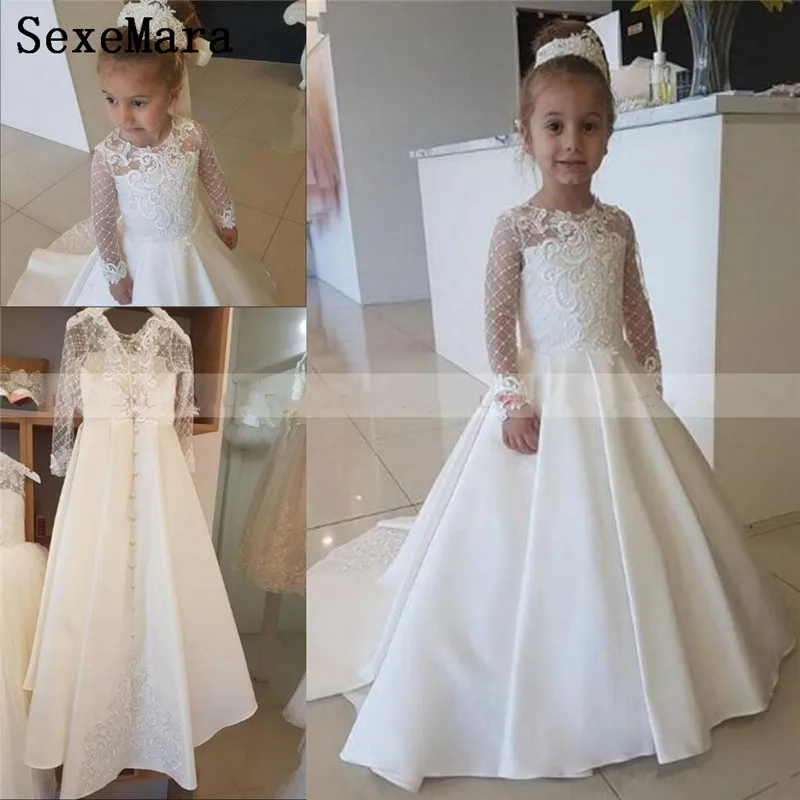 2019-ivory-satin-lace-applique-flower-girl-dress-for-wedding-party-long-sleeves-little-kids-girls-first-communion-gowns-christmas-pageant