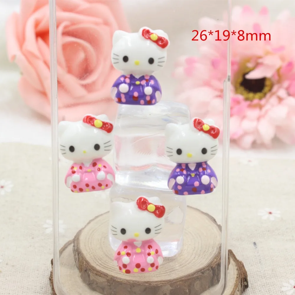 

15pcs/lot resin cabochons accessories new arrival resin cat kids jewelry decoration
