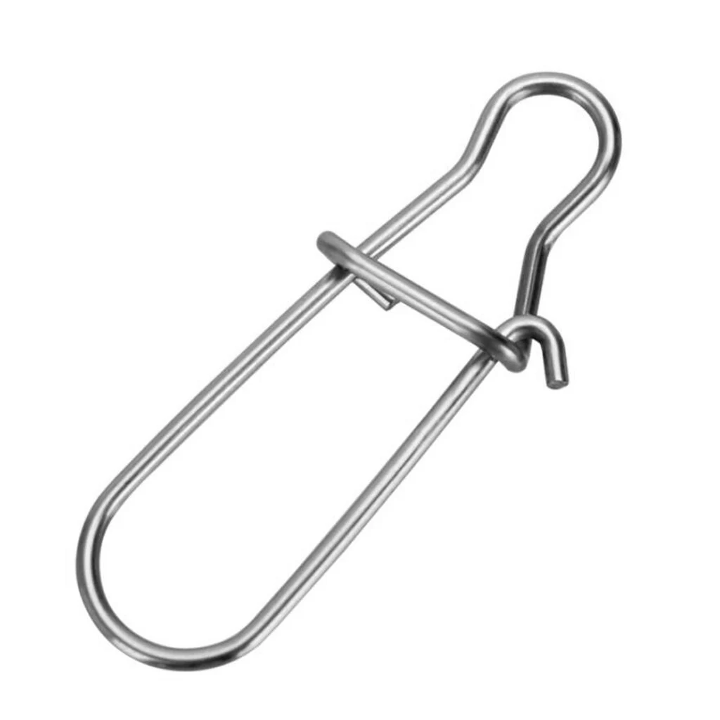 100 Pcs Fishhooks Fishing Lure Snap Connector Nice Fastlock Snap Lure Hooks for Fly Hook Fishing Rod line Connecting Monsters