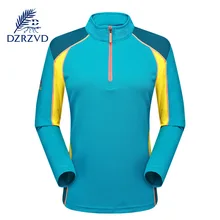 DZRZVD весенне-осенняя Женская цветная футболка с длинными рукавами спортивные походные быстросохнущие дышащие футболки