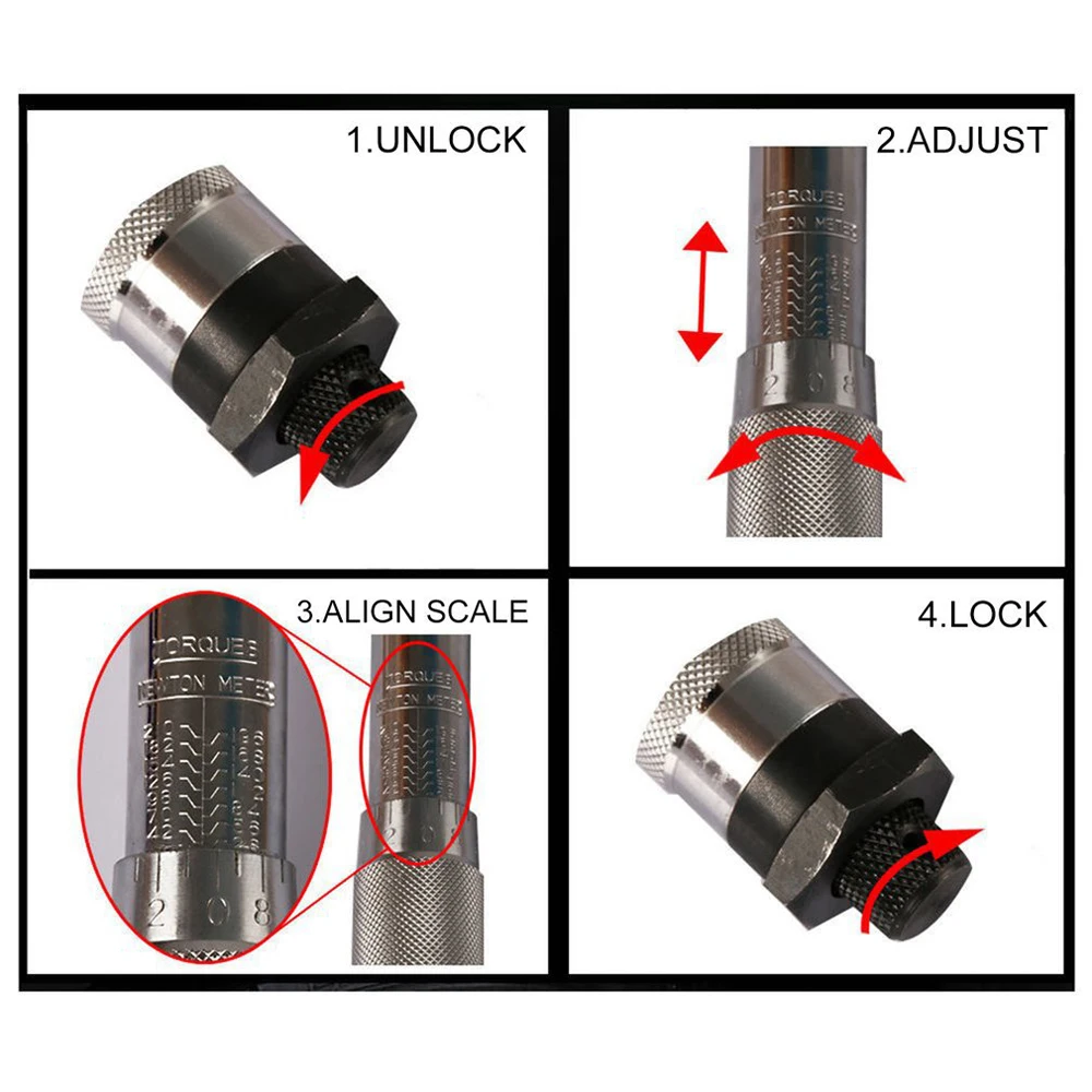 1/" DR 5-25Nm ключ с регулируемым крутящим моментом инструмент для фиксации велосипеда Точная трещотка ремонтная отвёртка гаечный ключ ручной инструмент