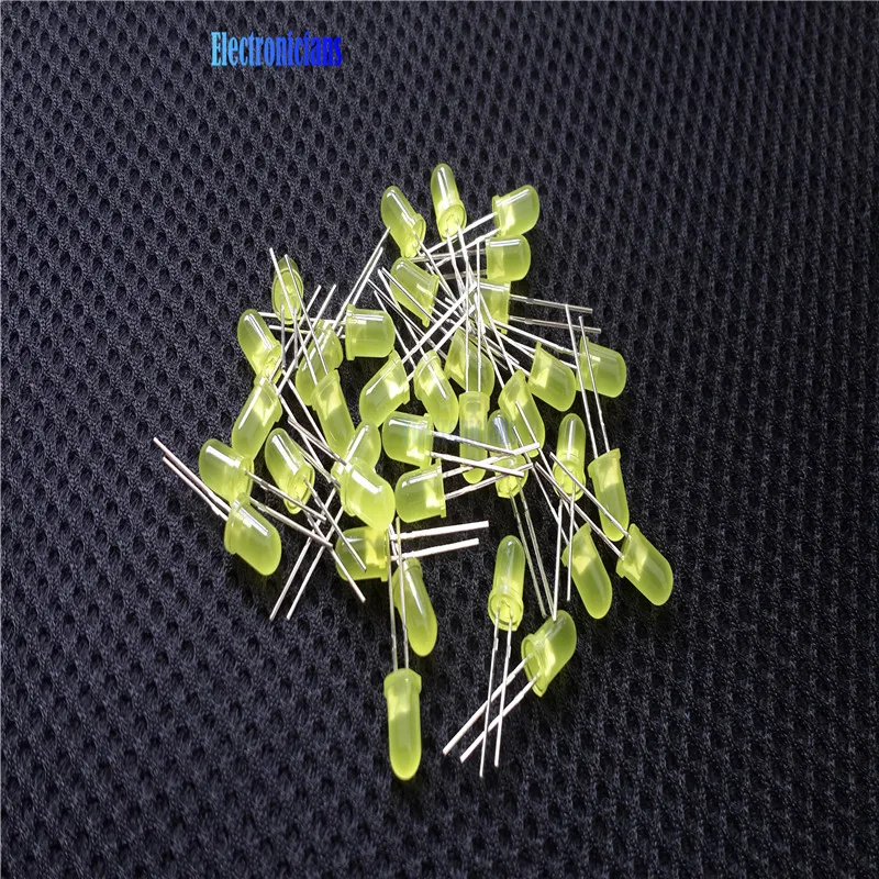 Светодиодный светильник желтого цвета 5 мм 100 шт.|led 5mm|led 5mm yellow100pcs led |