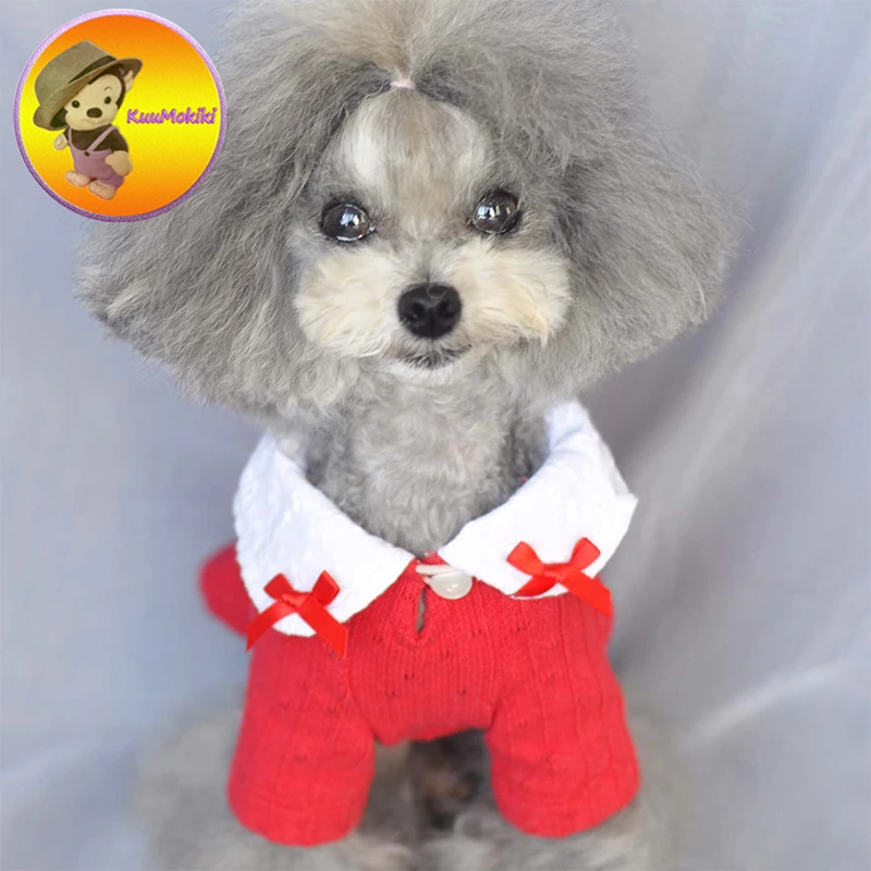 New Arrival girl Style Puppy Uniform Suit Dog Dogs Clothes pets