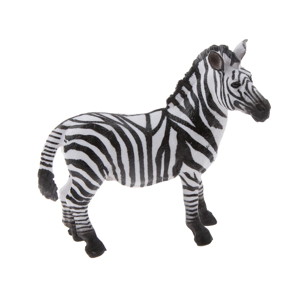 MagiDeal 1Pc Realistic Lion Giraffe Zebra Wildlife Zoo Animal Model Action Figure Kids Toy Collectibles Decoration Birthday Gift