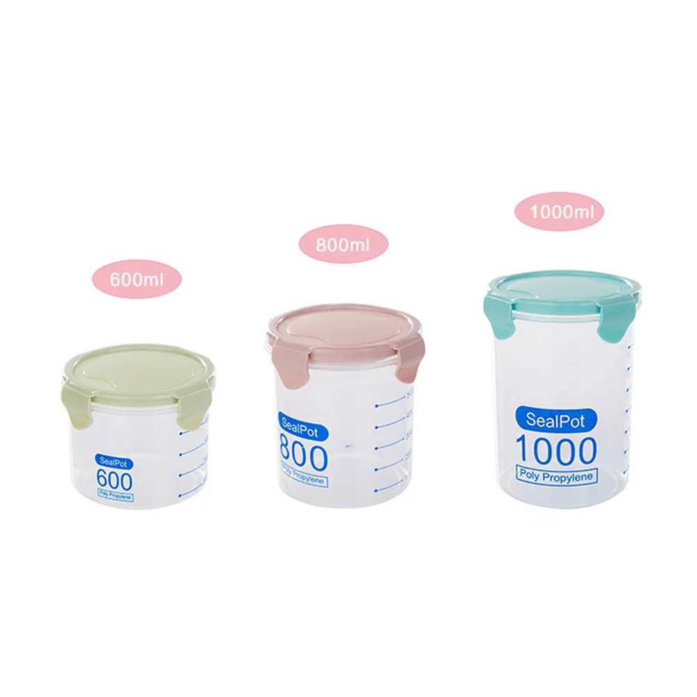 Kitchen accessories Super Large volum Artifact Plastic Sealed Cans Kitchen Storage Transparent Food Canister Keep Fresh Jar A35 (4)