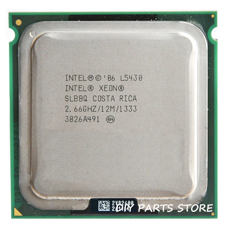 إنتل معالج cpu intel L5430 L5430 xone رباعية النواة 4 كور 2.67 ميجا هرتز LeveL2 12 متر العمل على 775 مع 2 قطع adaperts