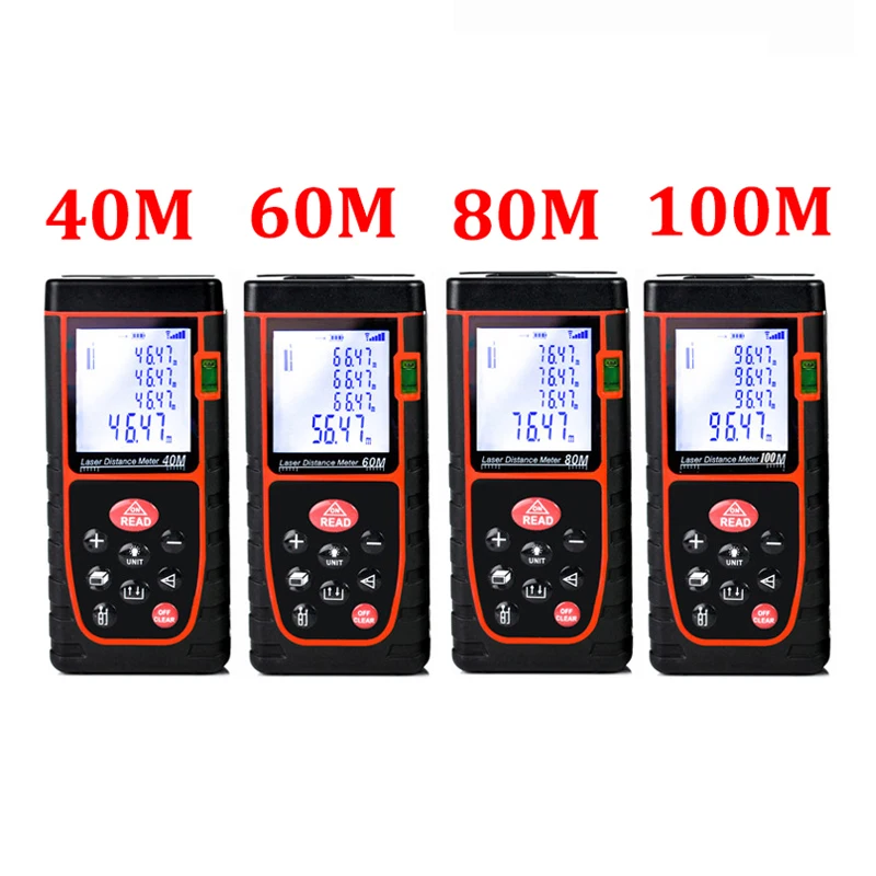 Laser level range finder Distance Meter 40M 60M 80M 100M nivel laser