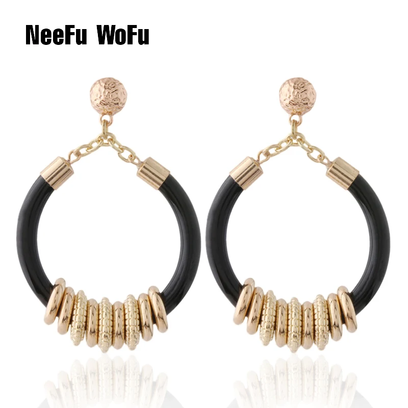 

NeeFu WoFu resin Earring for Woman Bohemia fashion brand Earring Korea starfish Ear Ring Large Brinco Oorbellen Earrings