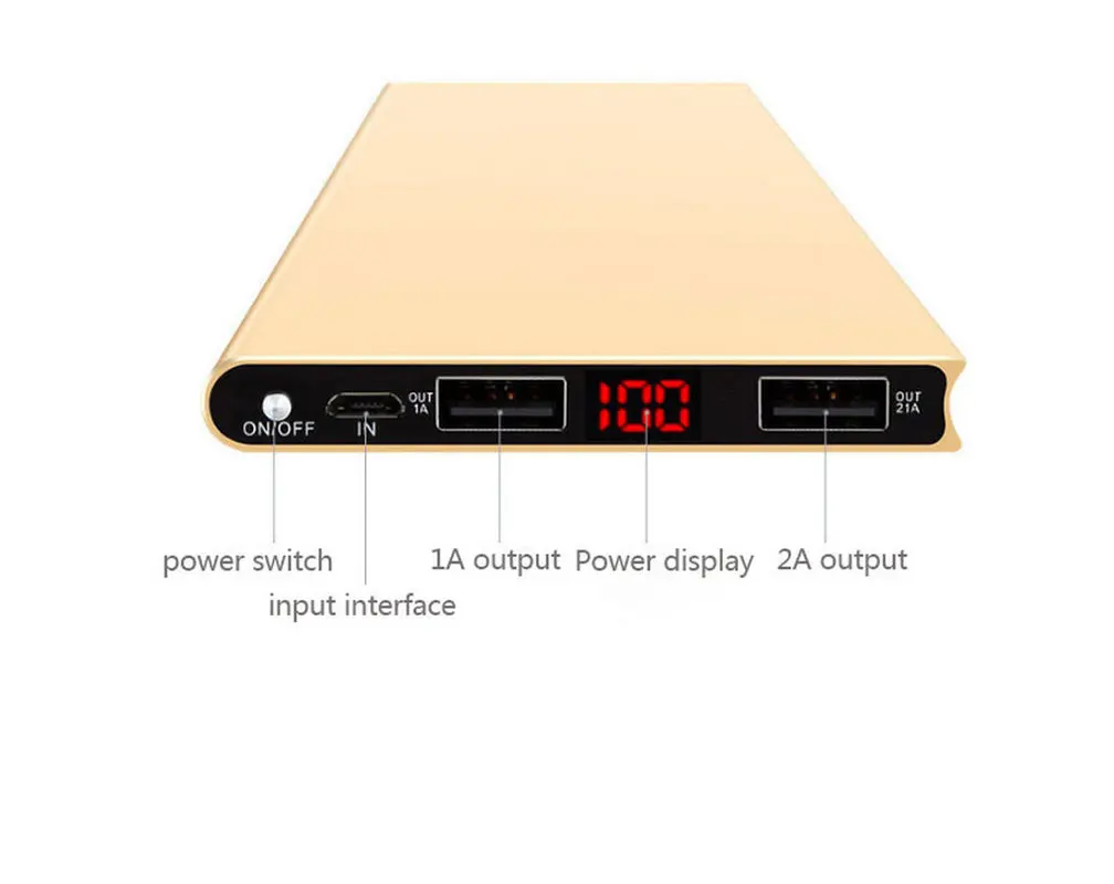 

LCD 10000mah Solar Power Bank 2USB external mobile charger power bank battery for iphone x Samsung Xiaomi Huawei