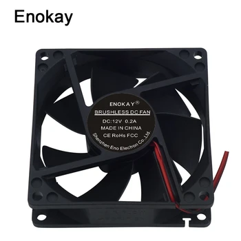 

Wholesale 5 Pieces 12V 2 Pin 80x80x25mm PC Computer CPU System Heatsink Brushless Cooling Fan 8025