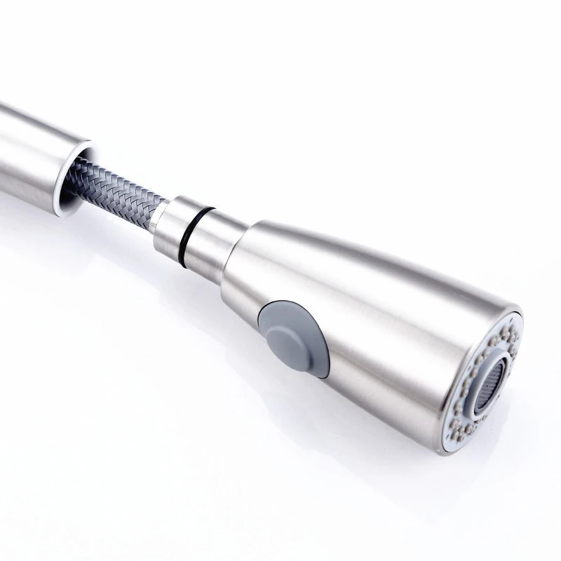  Kitchen Faucet Pull-Down Sprayer Head Noise Reduction 2 Modes Single Hole Mixer Tap YU-Home - 33028707519