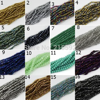 

Beautiful Crystal Beads For African Jewelry 6mm Mixed Colors Glass Crystal Beads Strands DIY Jewelry Beads Free Shipping CB004