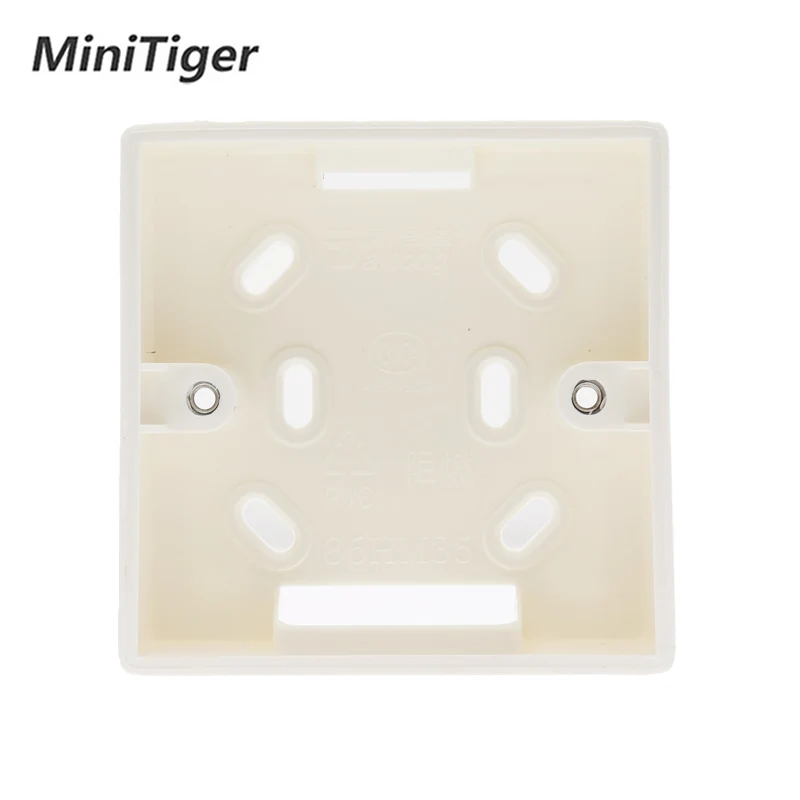 

EsooLi External Mounting Box 86mm*86mm*34mm for 86mm Standard Touch Switch and Socket Apply For Any Position of Wall Surface