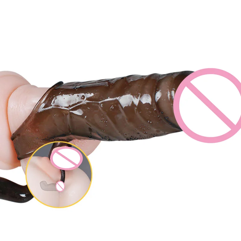 HC100B condom cock ring extension sleeves (1)