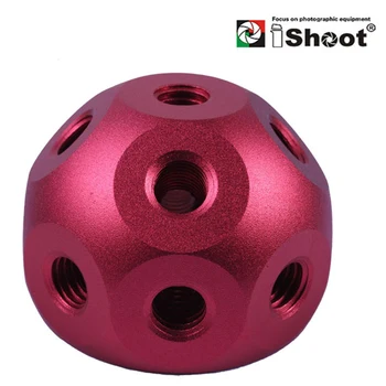 

iShoot Versatile Metal Magic Ball+2x 1/4-3/8"Adapter Screw for Camera Holder Umbrella Bracket Flash Mount Light Stand Tripod