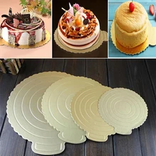 Мусс доски для торта бумажный кекс десерт дисплеи лоток золотой торт доска бумажная основа кондитерский коврик для выпечки Торт украшения инструмент