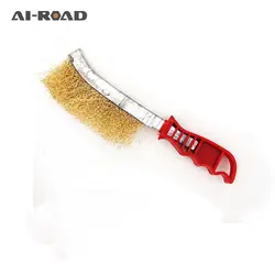 AI-ROAD 1 шт. стальная проволока резак медная щетка проволочная щетка ржавый нож в форме сустава щетка для чистки железная пластиковая ручка
