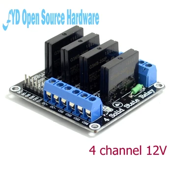 

5pcs 4 Channel 12V SSR G3MB-202P Solid State Relay Module with Resistive Fuse