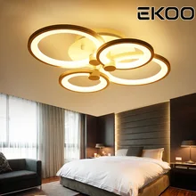 EKOO акриловый современный светодиодный светильник-кольцо, потолочный светильник с регулируемой яркостью для коридора, прохода, балкона и т. д