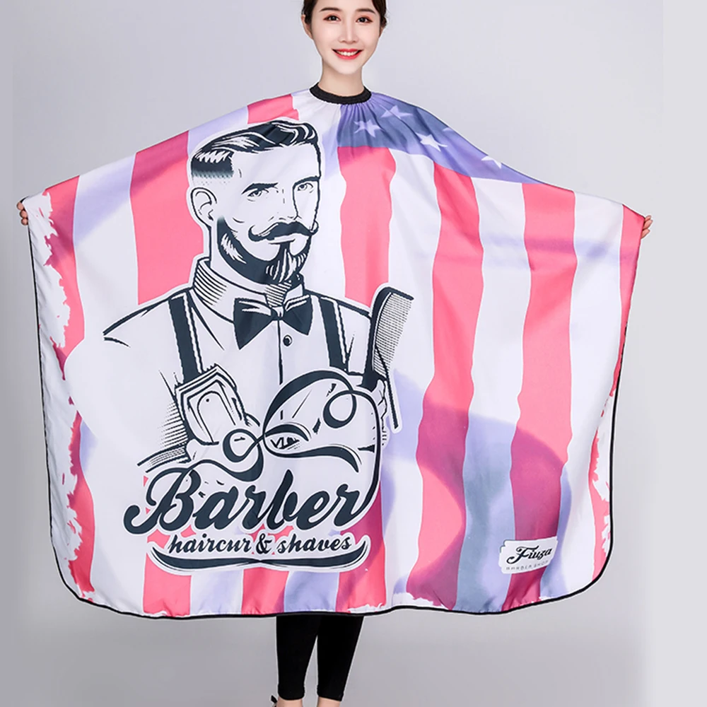 

2019 New Barber Haircut Gown Breathable Hairdressing Cloth Apron Polyester Hair Styling Design Supplies Salon Gowns Cape