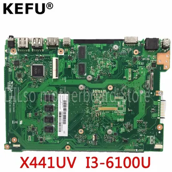 

KEFU X441UV motherboard for ASUS X441U X441UV laptop motherboard notebook i3-6100 PM original motherboard Test