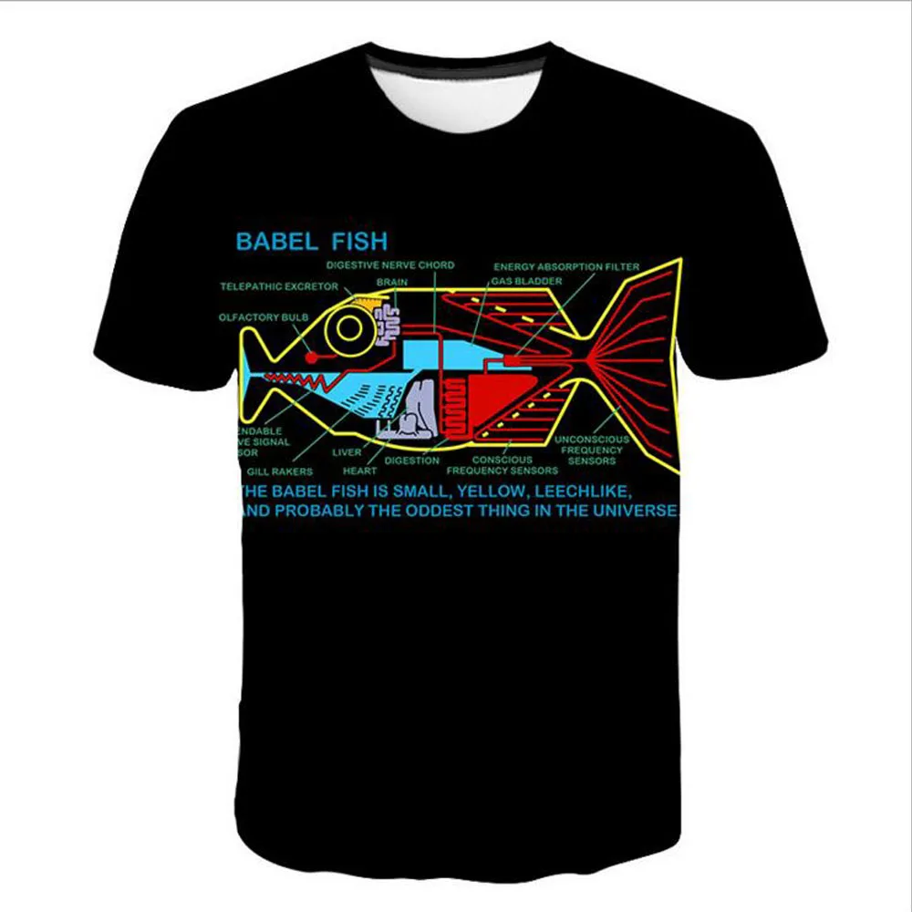 

Fish Tshirt Men Funny T-shirt Tropical Ocean 3d Print T Shirt Animal Anime Clothes Fishinger Punk Rock Mens Clothing Summer