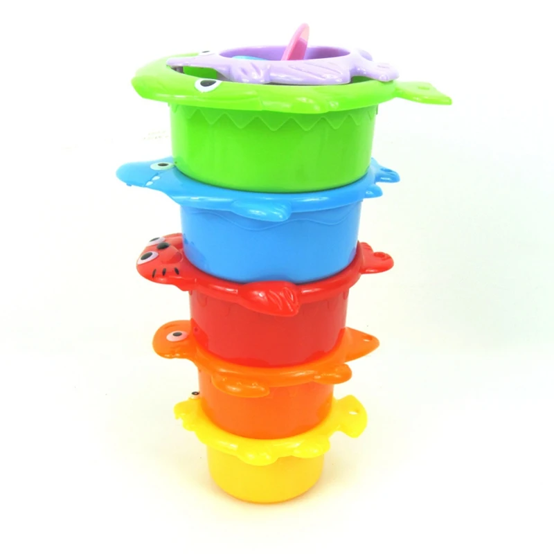 Baby Bath Toy Cartoon Animals Water Toy For Kid Children Shower  Cup Bathroom Water Game Toys