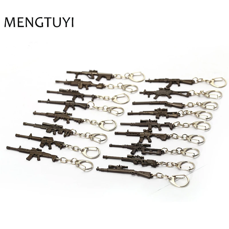 J Store Hot Game PUBG CS GO брелоки в виде оружия AK47 Gun Модель 98K снайперская винтовка брелок