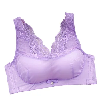 

Wireless Seamless Bra Women Lace Bralette Plus Size Bra Women Crop Top Super Gathering Adjustable Push Up Bras for Women