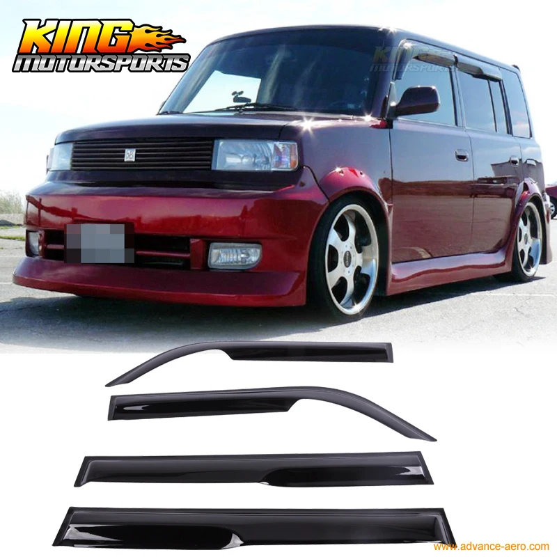 Fit For 04 07 Scion xB Window Visor Rain Guards Tinted Acrylic UV