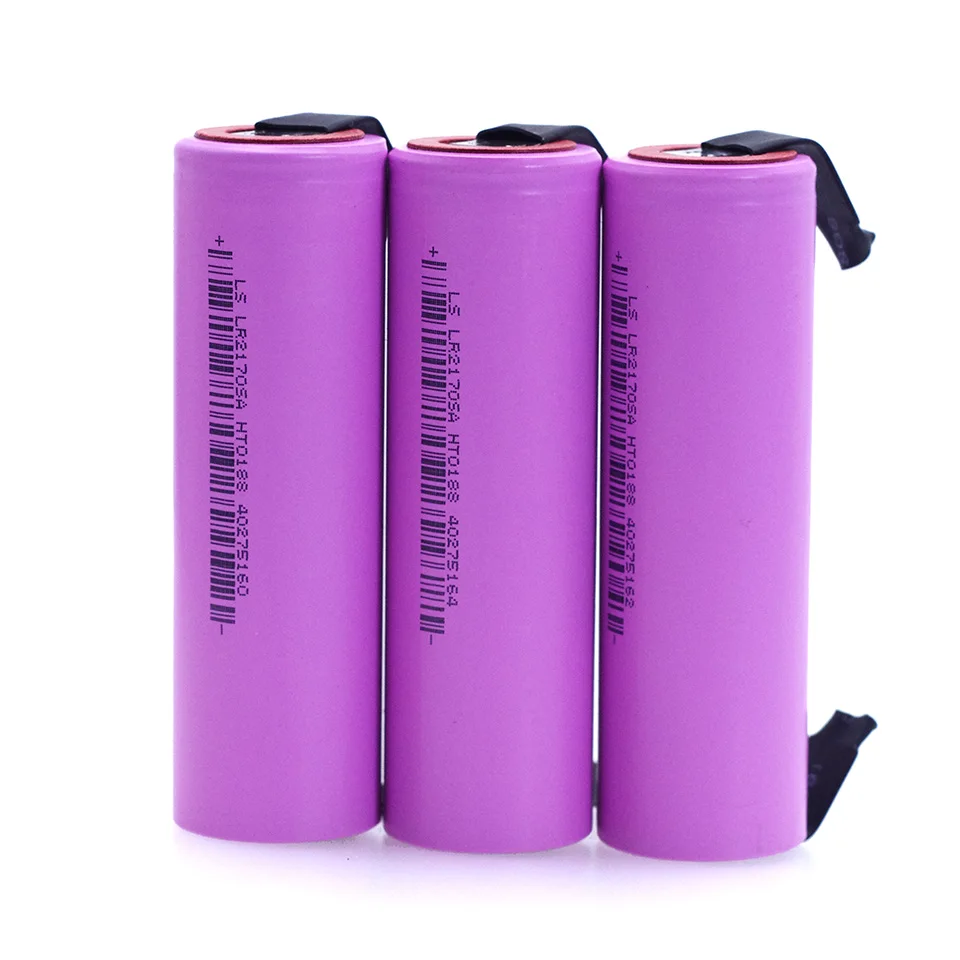 

Liitokala 21700 li-lon battery 4000mAh 3.7V 15A power discharge speed 10C ternary car Electric lithium battery+DIY Nickel Sheets