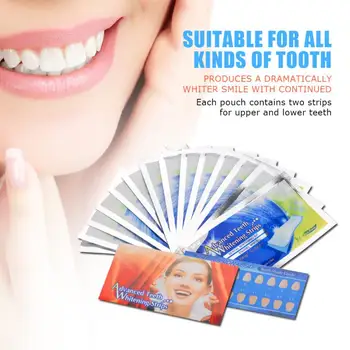 

Teeth Whitening Strips 14pcs/kit Dental Gel Whiten Strip Care Bleaching Tools With Smile Dental Oral Care For all Kinds Of Tooth