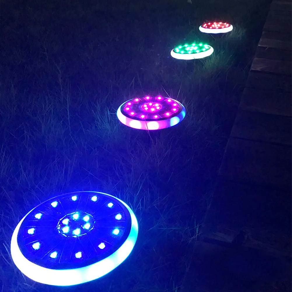 

Space Saving Waterproof Buried ABS Lawn Lamp Garden Decoration Yard Outdoor 2PCS Light Control Solar Energy Easy Install Led