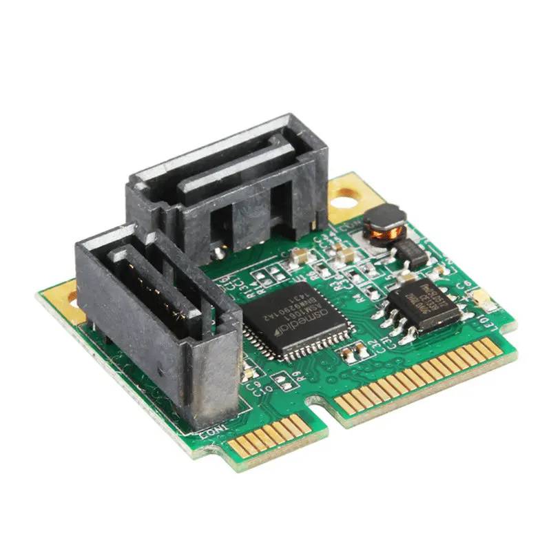 Mini PCI-Express SATAIII 3,0 6Gbp/s ASM1061 карты контроллера адаптер