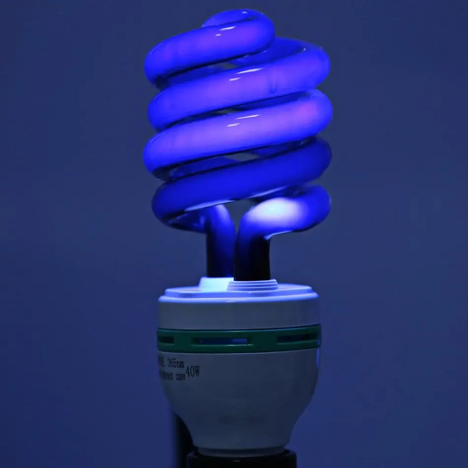 40W36W/20W Professional Light 48V Spiral Energy Saving Black Light Plug