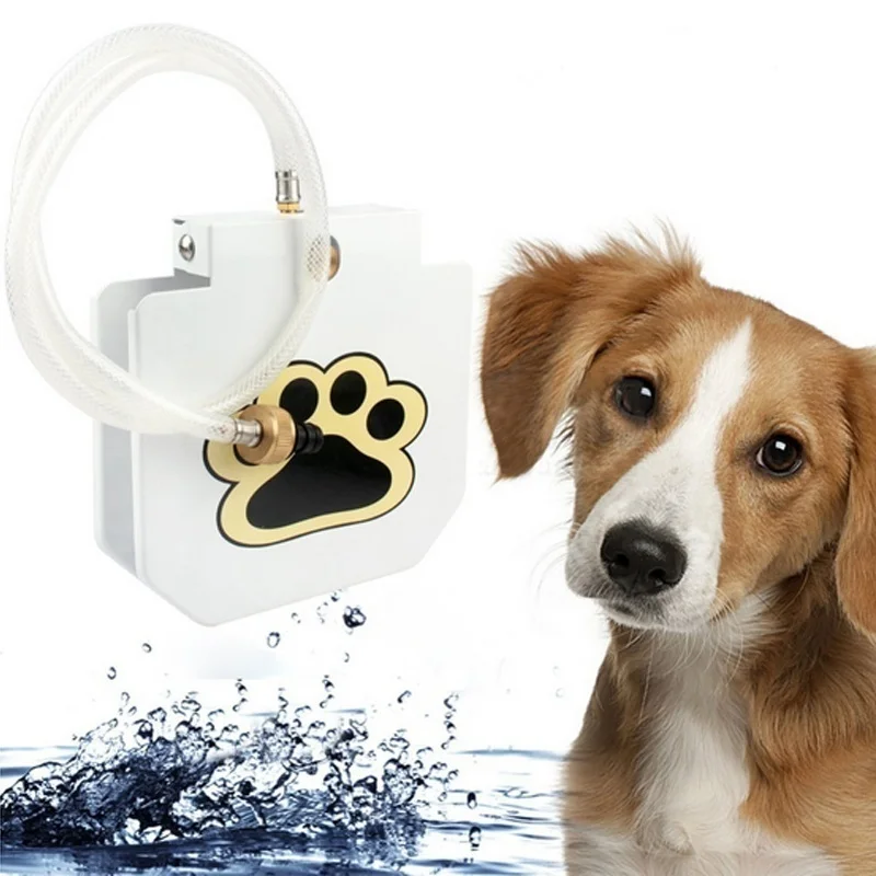 Pet Feet Press Water Feeder Water Dispenser Outdoor Dog Drinking Water