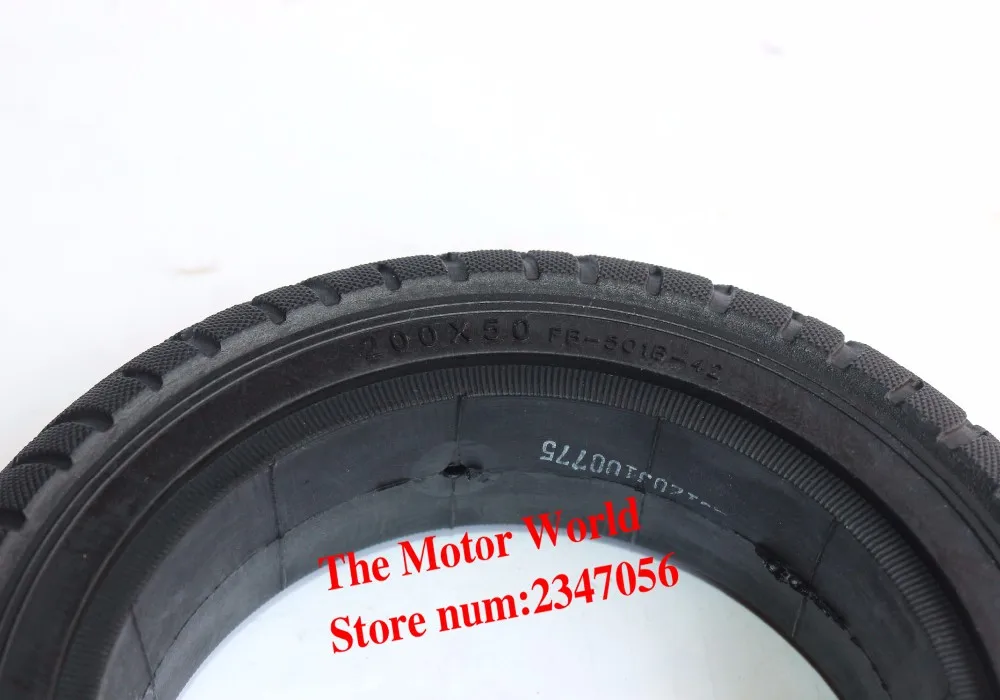200x50 8"x2" Solid Tyre Without Inner Tube For Gas Pocket Bike Razor Electric Scooter Part Wheel