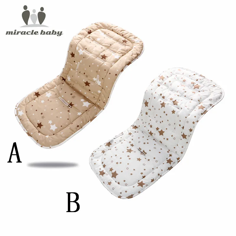 2 sides Cotton Baby Stroller cushion Seat pad Infant Prin Diaper Pad Changing Mat Seat Pad For Unisex Pram Stroller Accessories best stroller for kid and baby