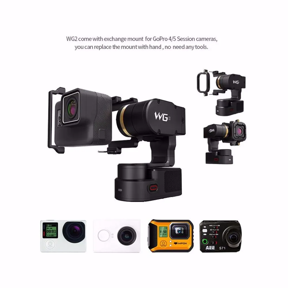 3 осевой водонепроницаемый Ручной штатив Feiyu WG2 для камеры GoPro Hero5 4 Session|tripod for|tripod for