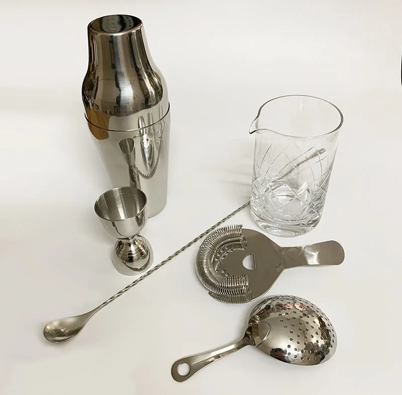 Cocktail Bar Set French Cocktail Shaker bartending tools bar sets 6