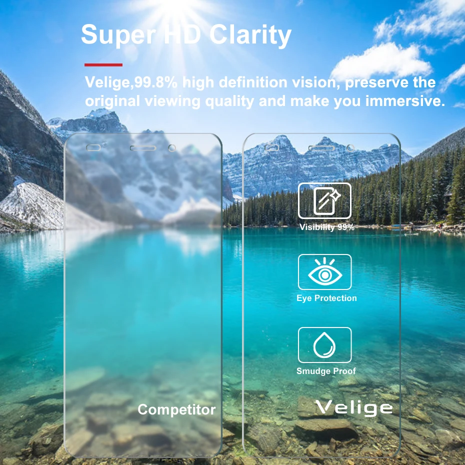 2 Pack Velige Tempered Glass Screen Protector For Huawei Honor 5C 5 C Honor5C 2.5D 9H Protective Glass Film (6)