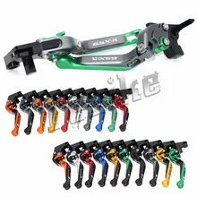 CNC Тормозные Рычаги Сцепления Мотоцикла Для SUZUKI gsx-r GSXR 600/750 GSXR600 GSXR750 2004-2005 складной выдвижной логотип(GSXR