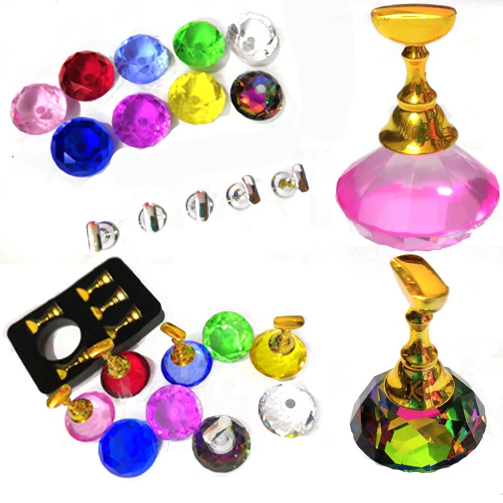 1 Set Nail Art Equipment False Nail Tips Practice Display